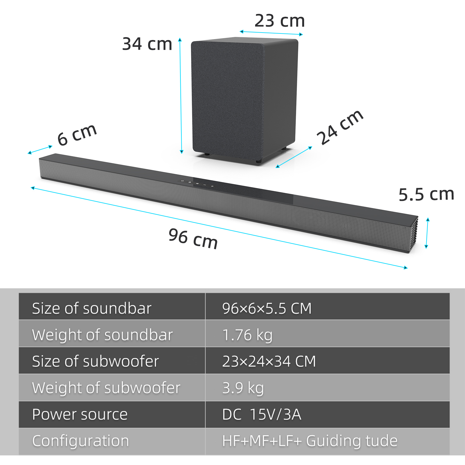 84W TV 사운드바 서브우퍼 박스 포함 사운드바 2. - Home Cinema Speaker System 리뷰 및 가격