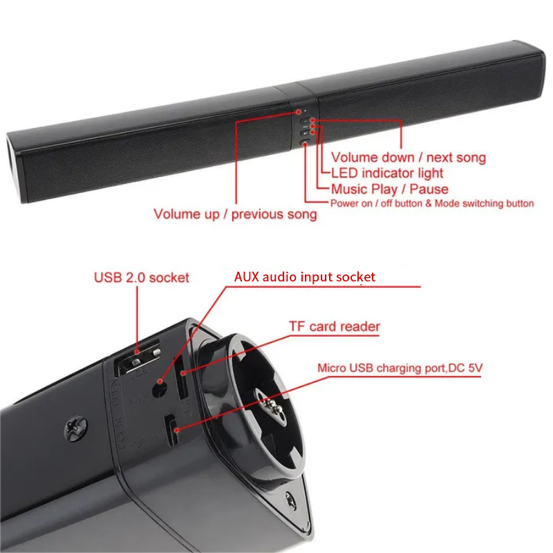강력한 사운드바 사운드 라디오 블래스터 바 오디오 TV - Home Cinema Speaker System 리뷰 및 가격