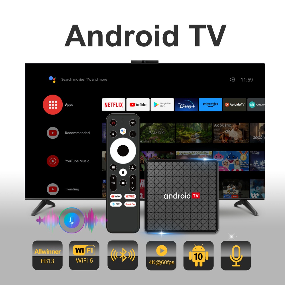 우둥 X5 TV 박스 안드로이드TV 올위너 H313 4 - Home Cinema Media Player 리뷰 및 가격