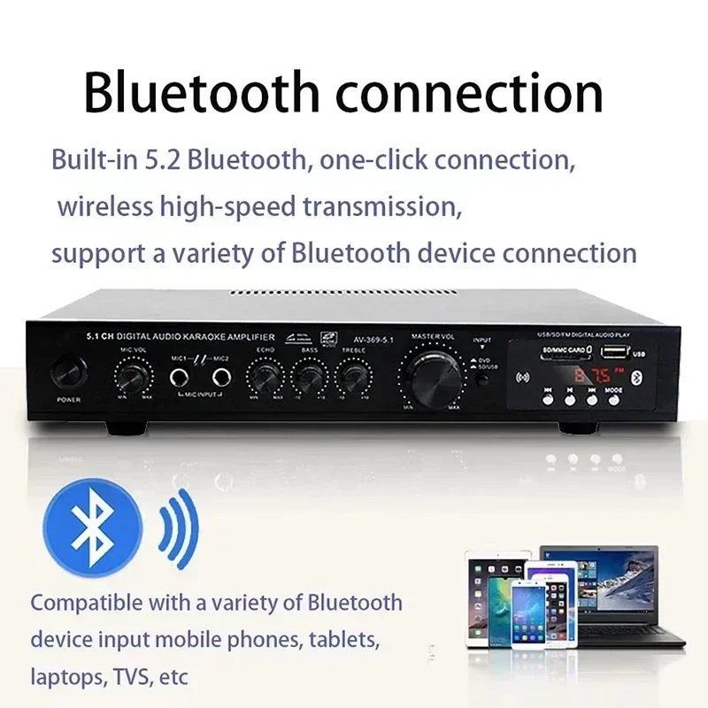 AV-369BT 블루투스 5.1 사운드 스피커 AMP  - Home Cinema Speaker System 리뷰 및 가격