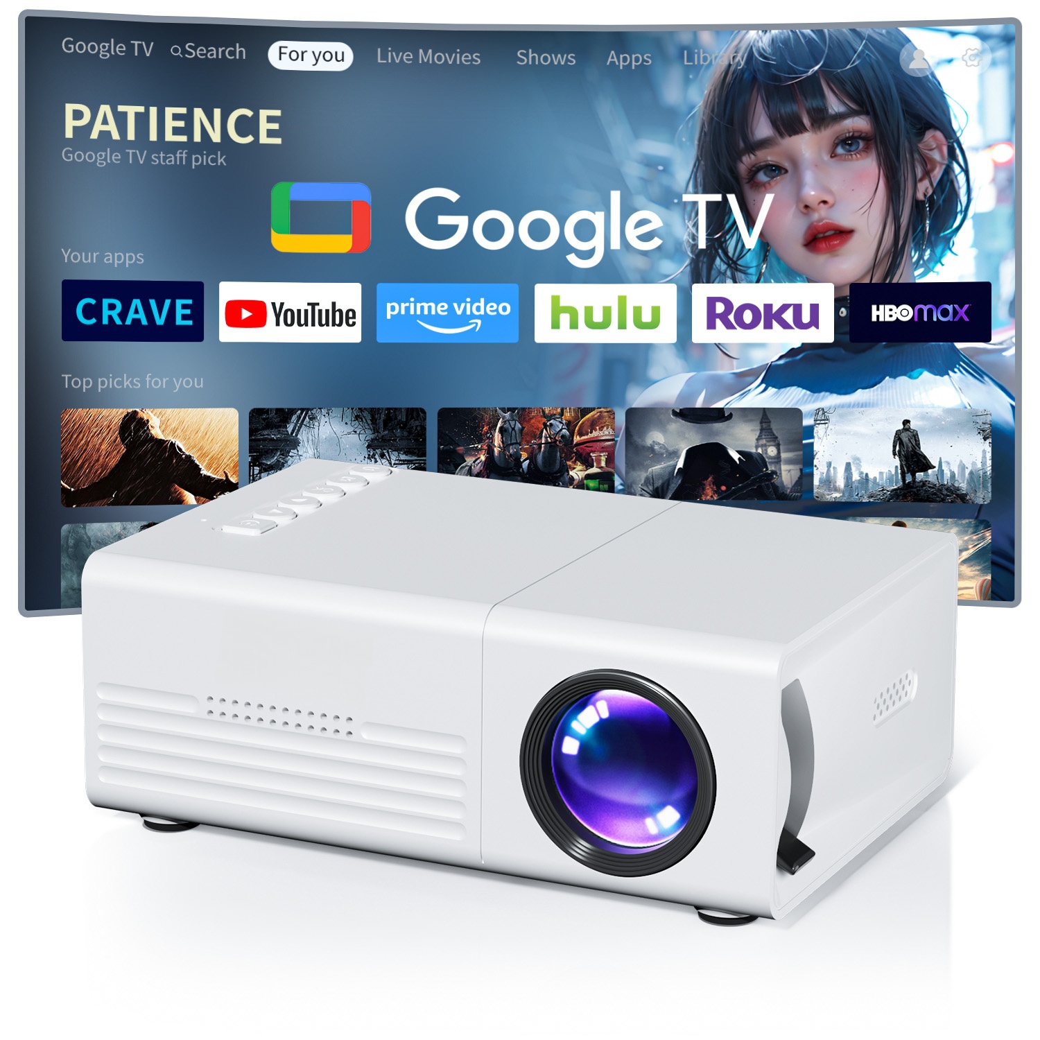 미니 프로젝터 TFT LCD Wifi 블루투스 스마트  - Home Cinema Media Player 리뷰 및 가격