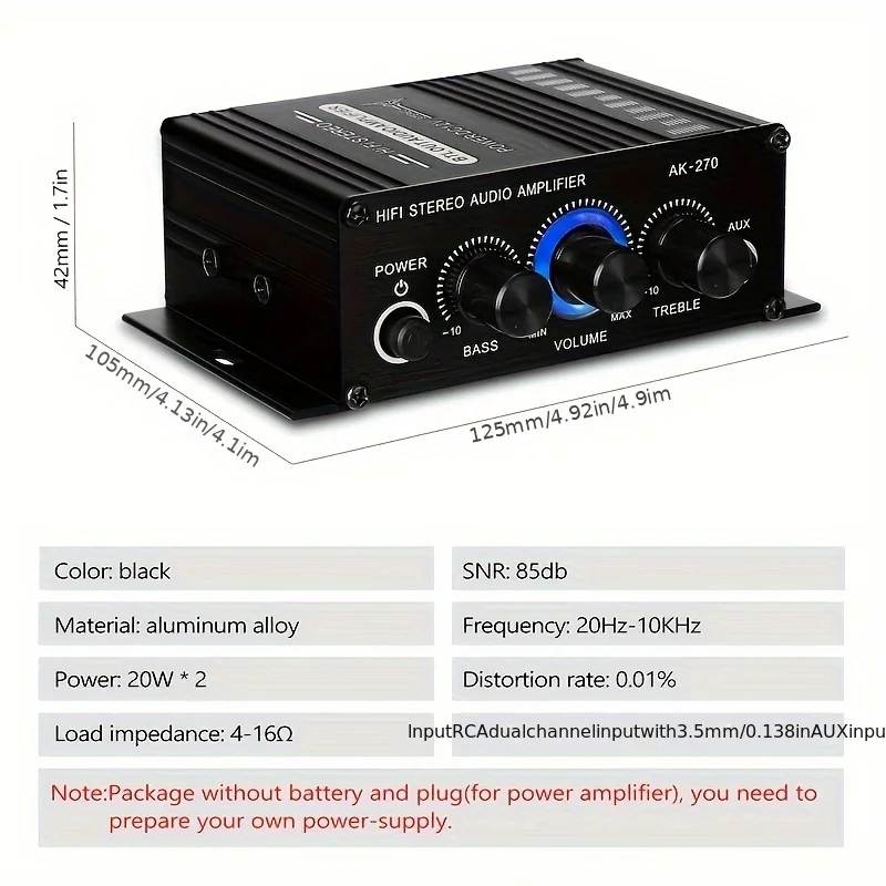 AK-270 400W 미니 파워 앰프 12V/24V 2 - Home Cinema Speaker System 리뷰 및 가격