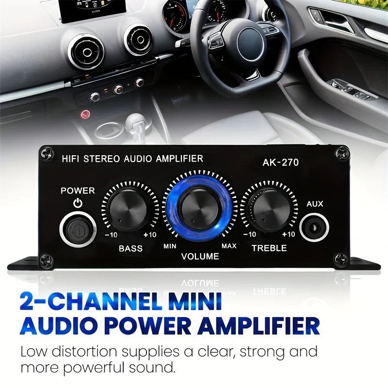 AK-270 400W 미니 파워 앰프 12V/24V 2 - Home Cinema Speaker System 리뷰 및 가격