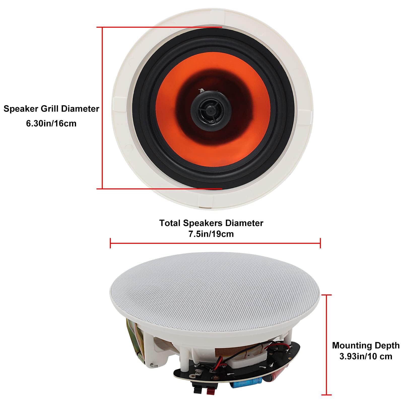 Herdio 6.5인치 블루투스 천장 스피커 600W  - Home Cinema Speaker System 리뷰 및 가격