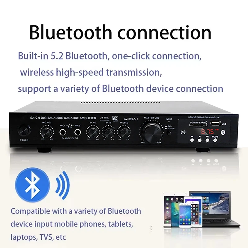AV-369BT 블루투스 5.1 사운드 스피커 앰프,  - Home Cinema Speaker System 리뷰 및 가격